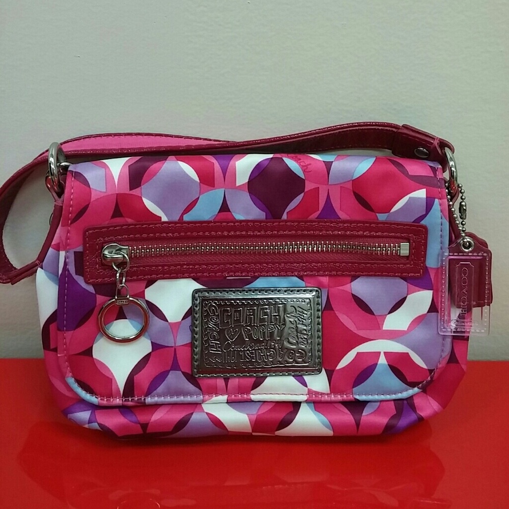 Coach poppy kaleidoscope mini bag