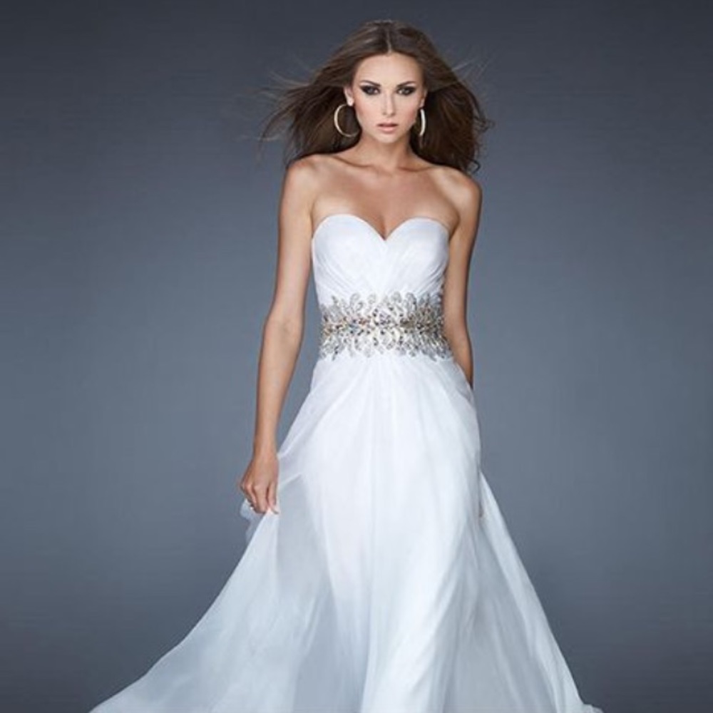 White formal dress!