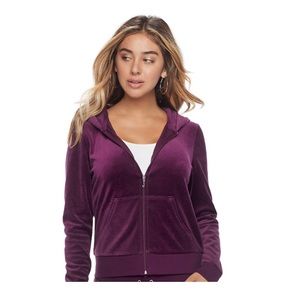 Juicy Couture Solid Velour Hoodie Jacket and Pant