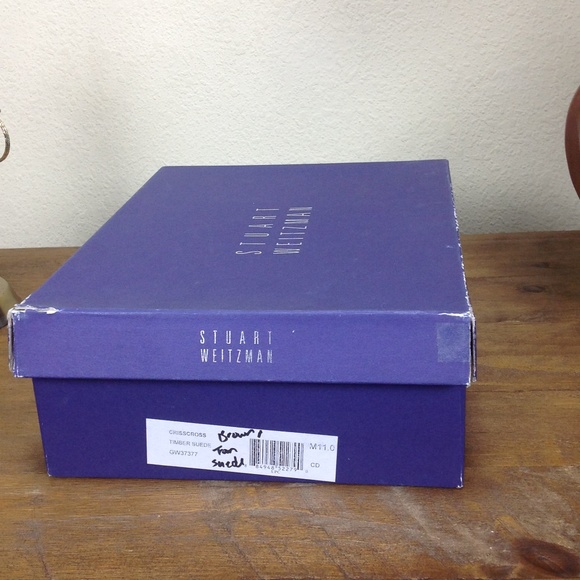 Stuart Weitzman 2 Tone Suede Platform Heels - Picture 8 of 8