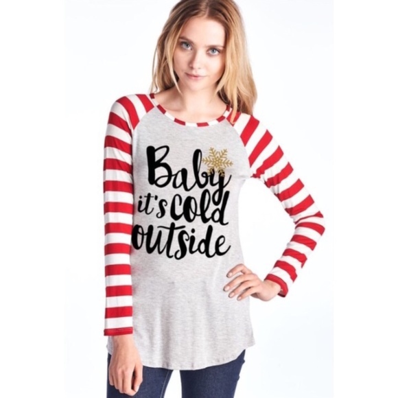 Tops - SALE SALE Holiday Long Sleeves Soft Top