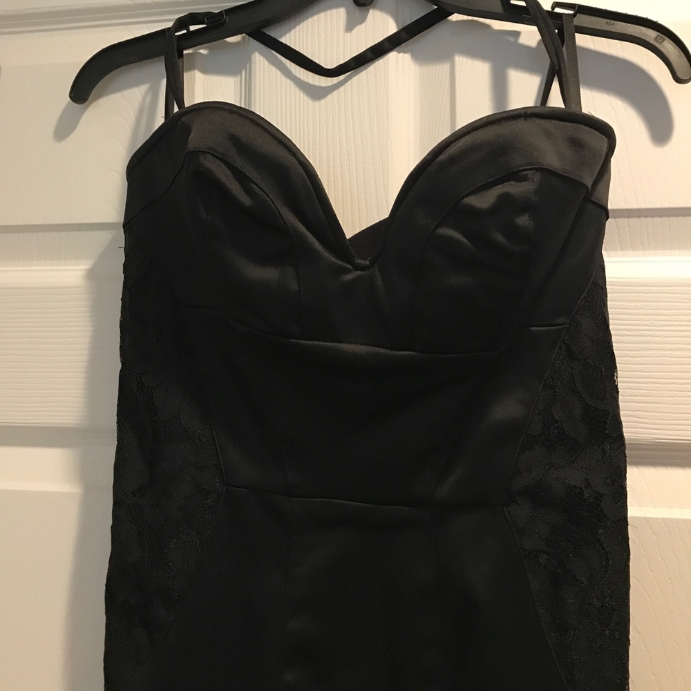 Black Bebe midi dress