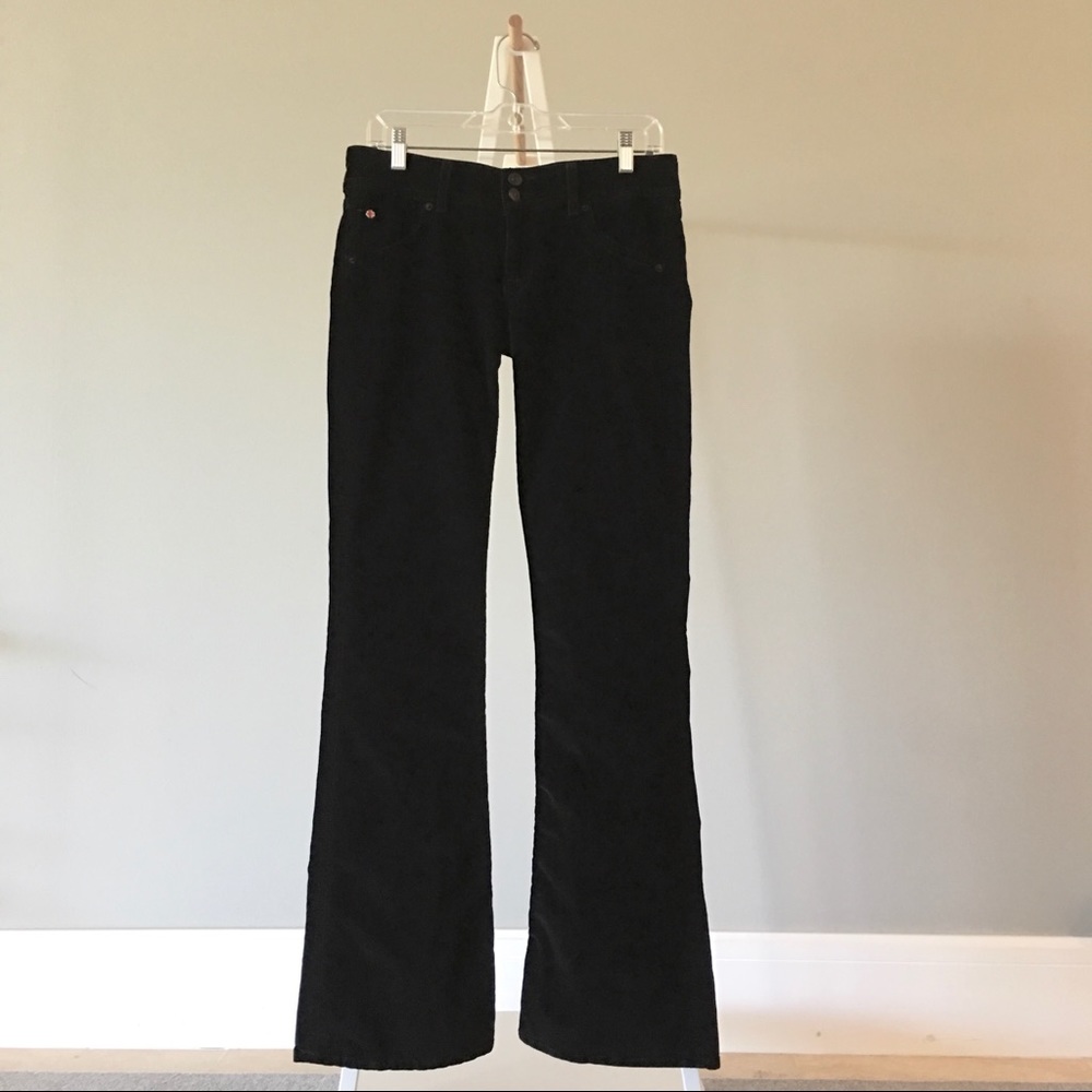 EUC HUDSON black velvet cord jeans - BEAUTIFUL!