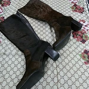 YSL PONY HAIR BOOT
