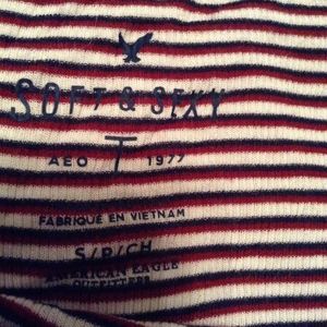 American Eagle Outfitters Tops - American Eagle Striped Crop Top American Eagle Outfitters Tops - American Eagle Striped Crop Top