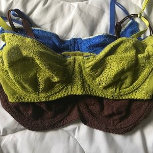 Free People bras! Never worn! Lot of three.