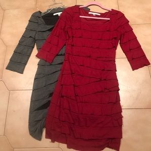 Two (2) Max Studio bandage dresses