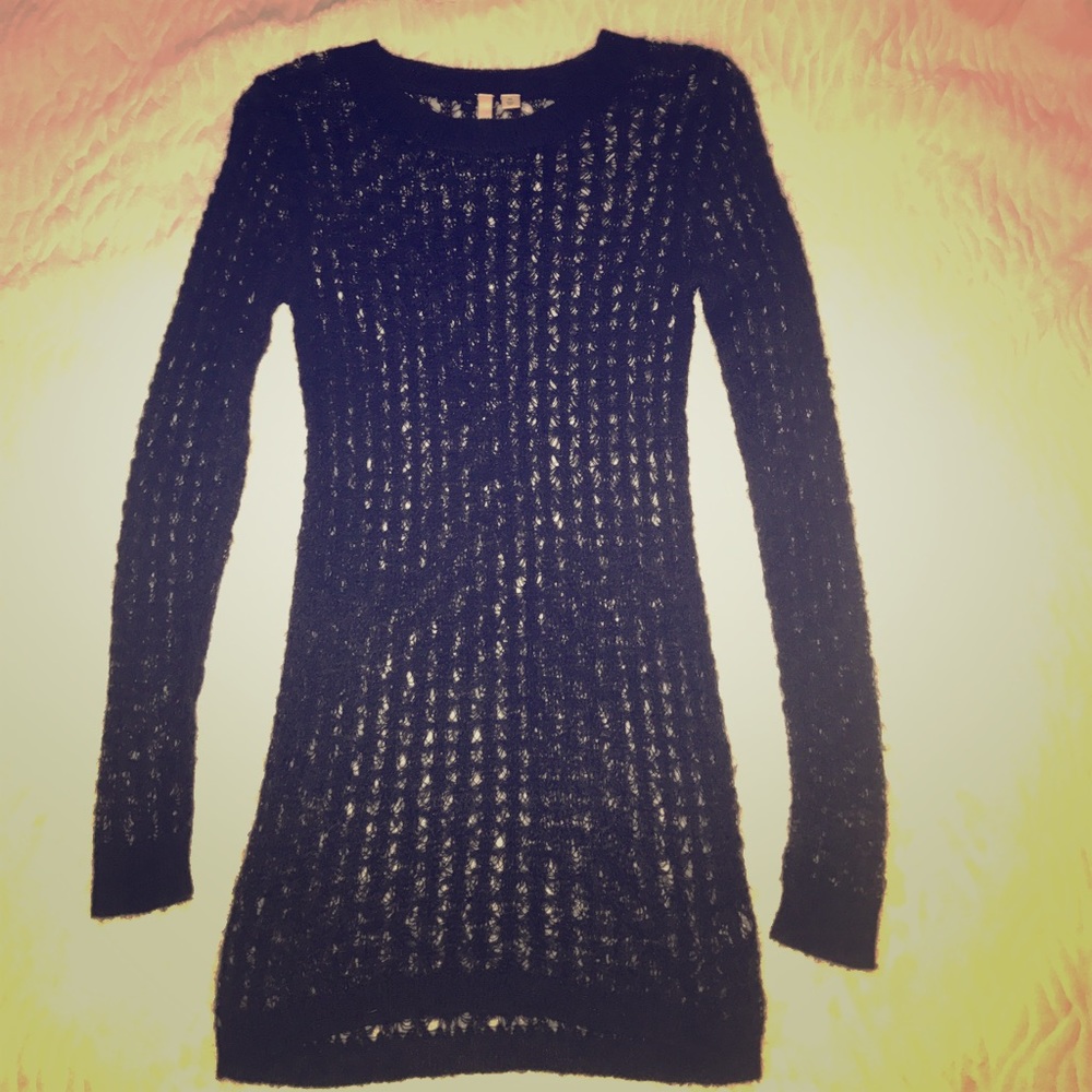 NWOT Wool and Mohair Crochet Frenchi Sweater