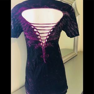 Affliction shirt, short sleeve