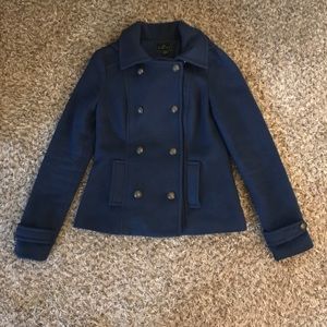 Timing navy peacoat