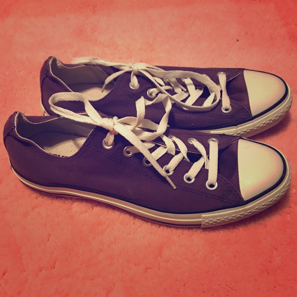 Purple converse.