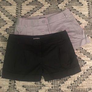 Grey and black express shorts