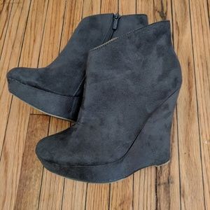 Grey Suede Boots