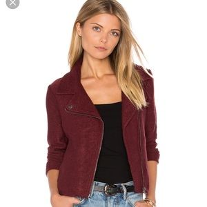 Jack by BB Dakota Reyna Moto Jacket In Burnt Red