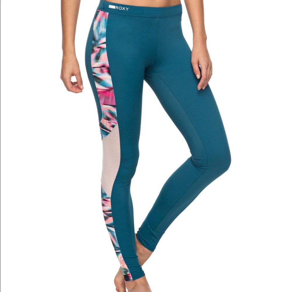 NWT Colorful Workout Leggings by Roxy 🌺🌴☀️