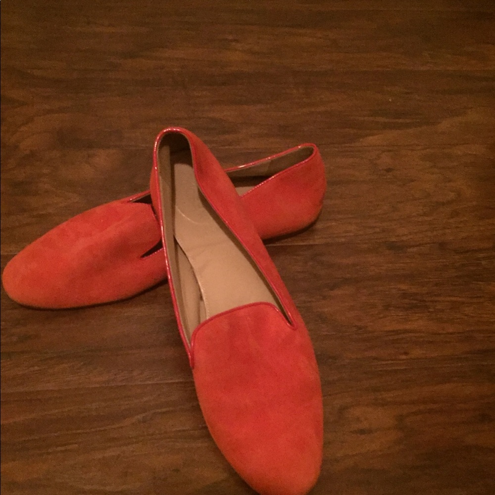 Pair of j.crew orange shoes