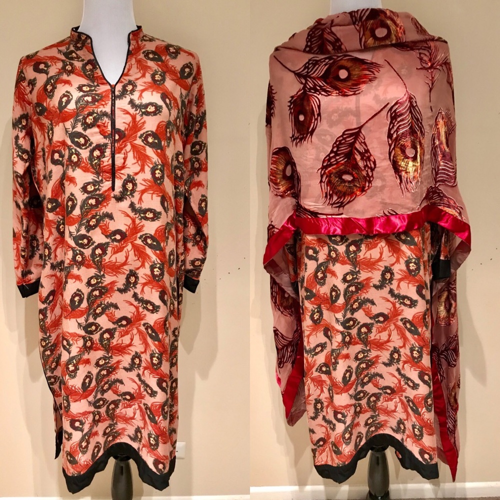 New Linen Salwar&Kameez Crepe Velvet Dupatta