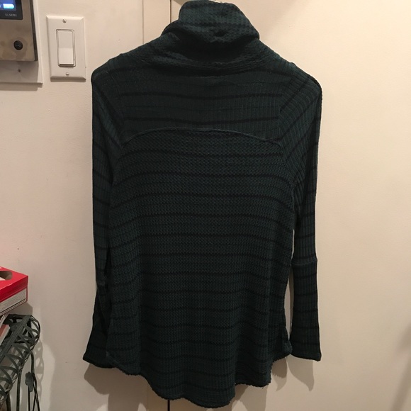 Free People Thermal Turtleneck Knit Top High-Low NWT Tunic XS S - Picture 8 of 8