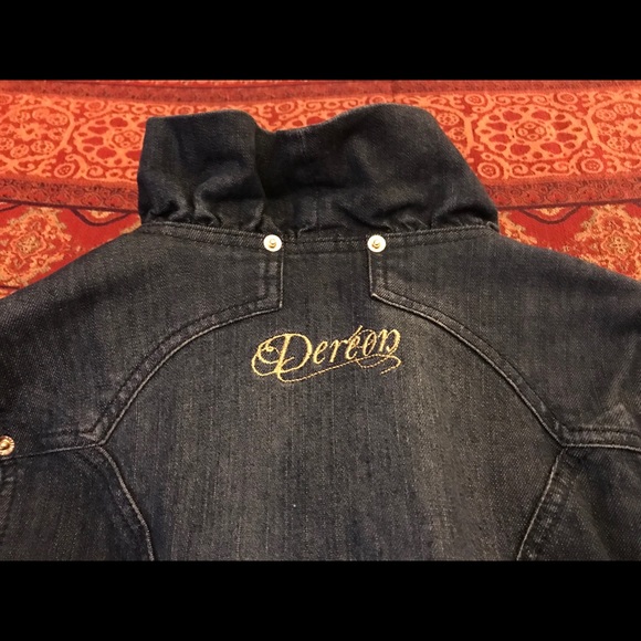 🎀Dashing Dereon Ruffle Jean Jacket🎀 - Picture 2 of 5