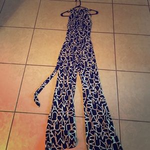 Printed Black and White pant suit!