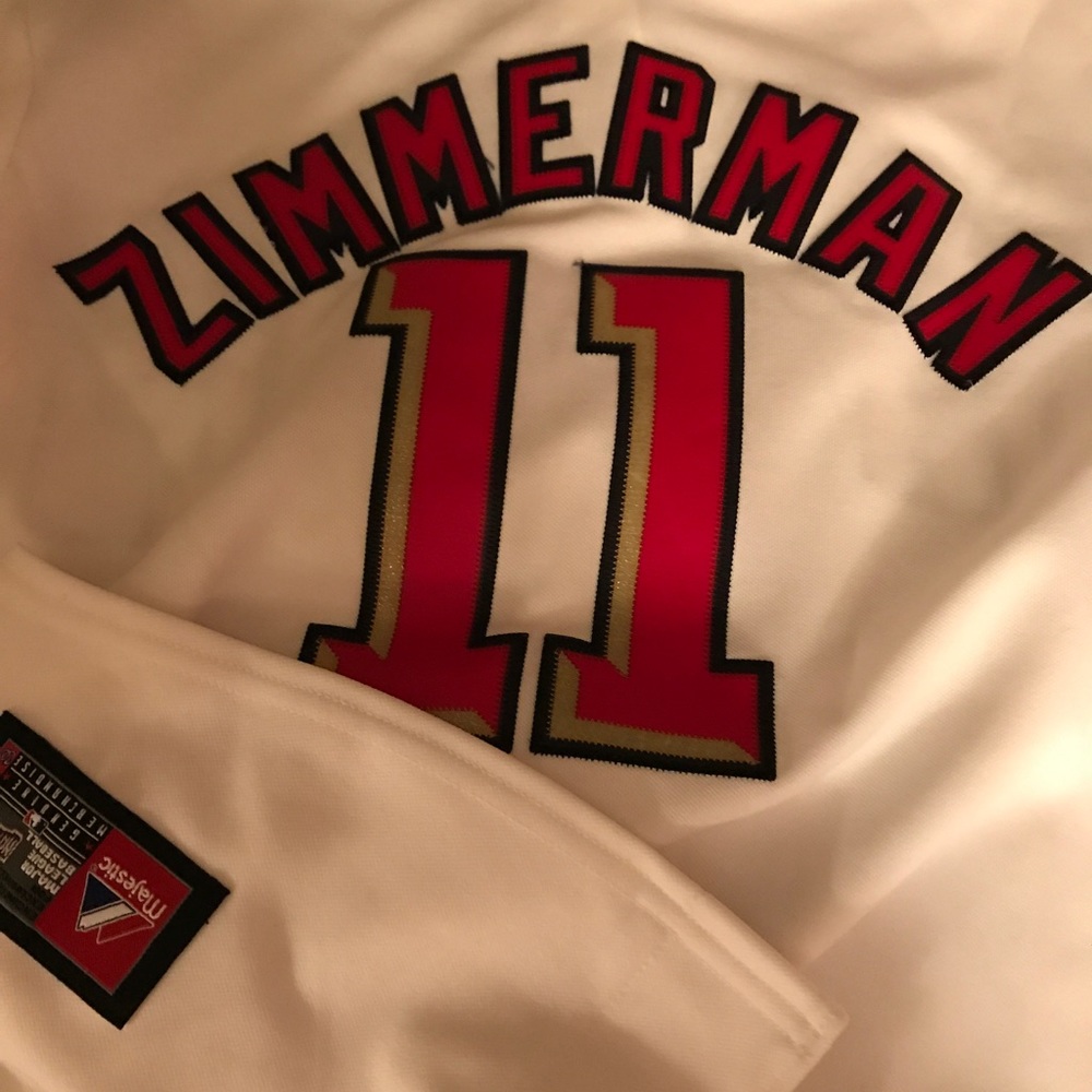Authentic Ryan Zimmerman baseball jersey youth m