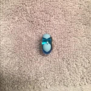 Blue Pandora Heart Charm