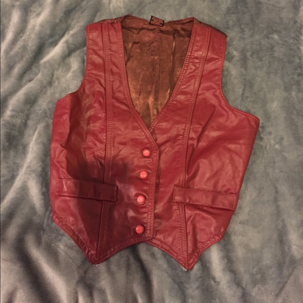 Leather vest