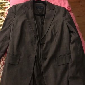 Brown pinstripe blazer