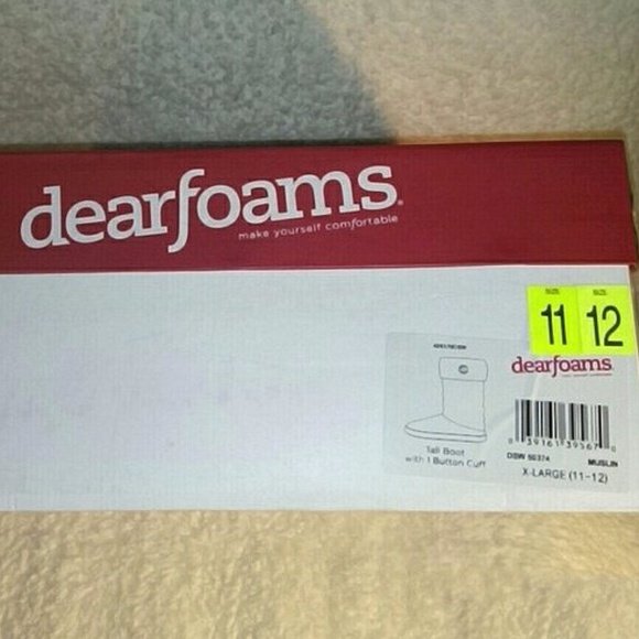 ❌SOLD❌ Cardy Knit Dearfoams Slipper XL (11/12) - Picture 7 of 8