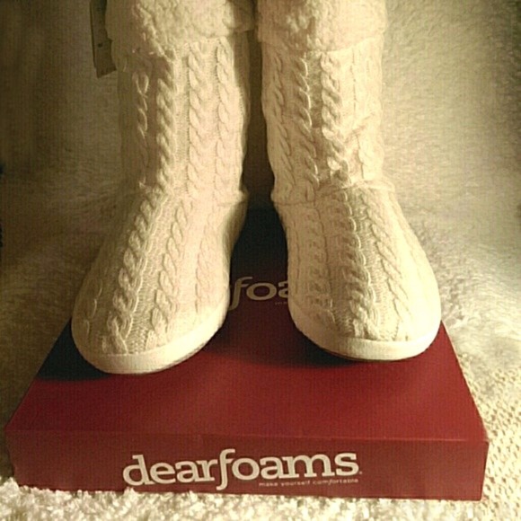 ❌SOLD❌ Cardy Knit Dearfoams Slipper XL (11/12) - Picture 6 of 8