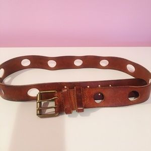Brown 100% REAL Leather belt