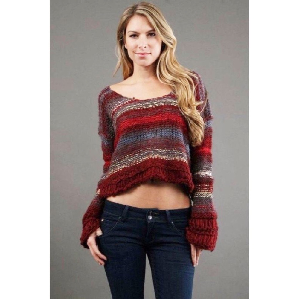 Free people cropped sweater