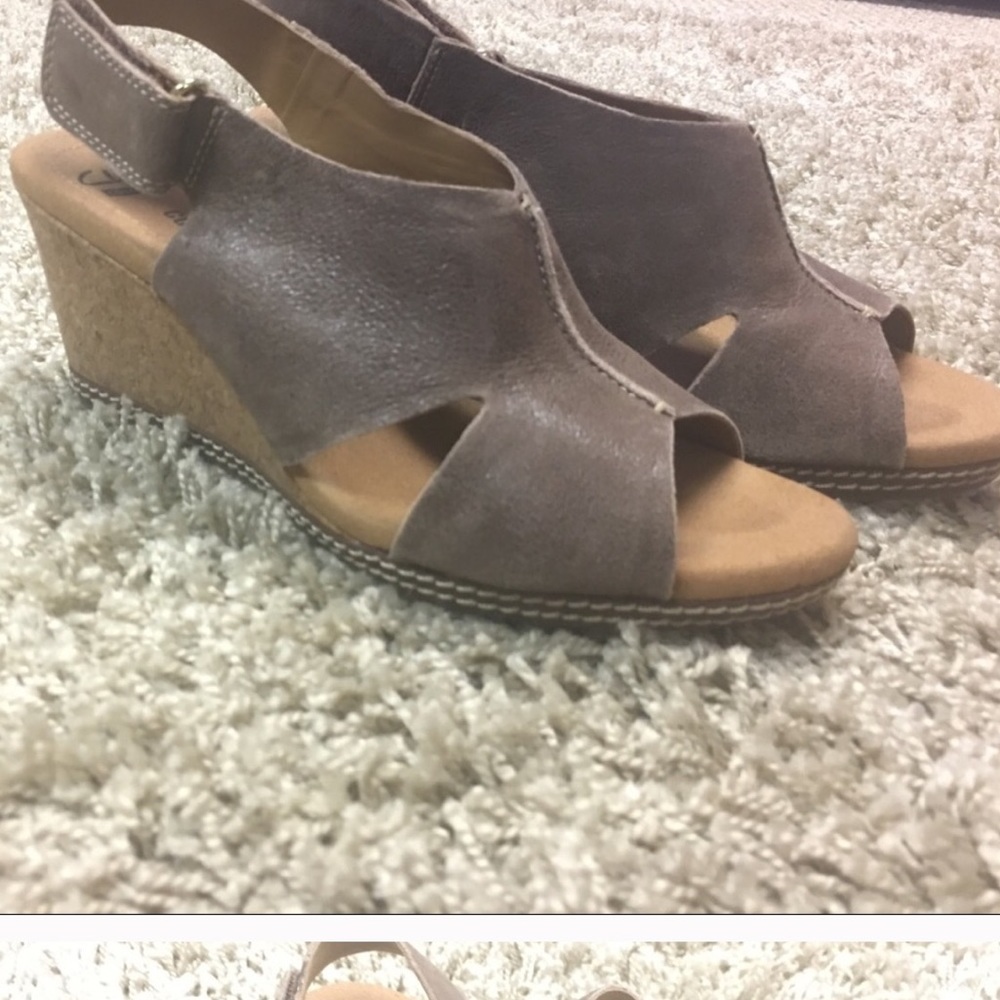 Clarks Wedge Sandals