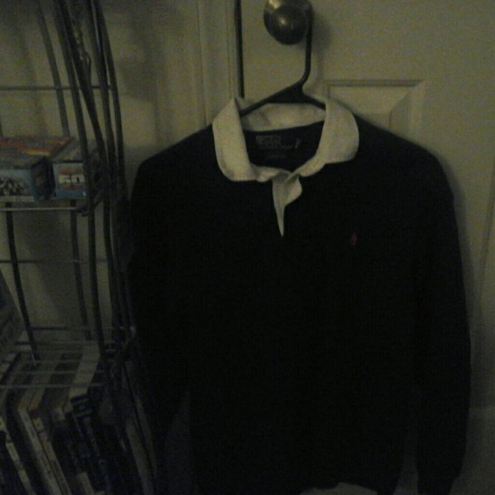 Navy Blue Ralph Lauren Rugby Shirt