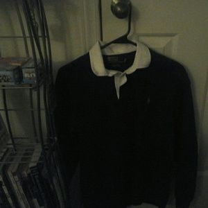 Navy Blue Ralph Lauren Rugby Shirt