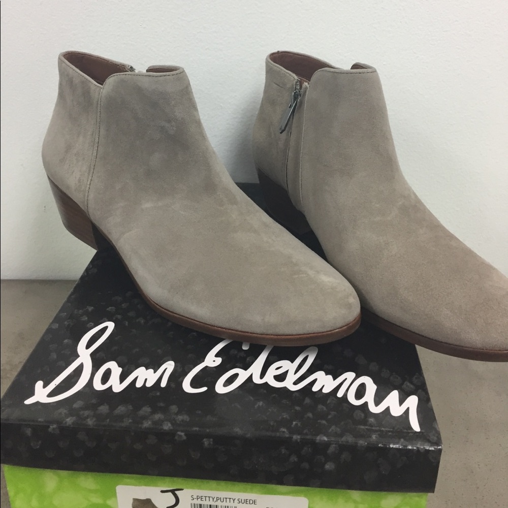Sam Edelman Petty Putty Suede Ankle Bootie - Picture 4 of 8