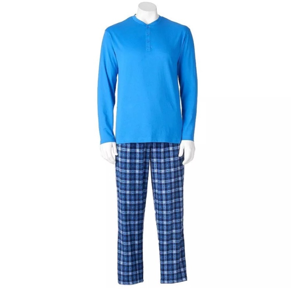 Men’s Big & Tall Chaps PJs, Blue, NWT