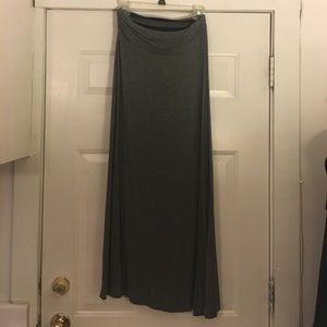 Grey maxi skirt