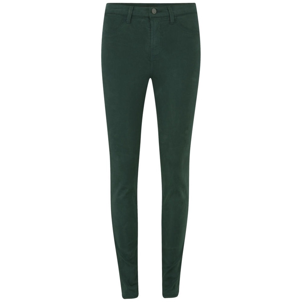 J BRAND LUXE SATEEN SUPER SKINNY IN FORREST GREEN