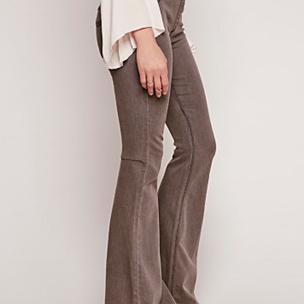 $SOLD****FP PULL ON KICK FLARE Black Sand Jeans - Picture 6 of 7