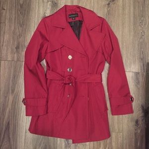 Maroon Trench Coat