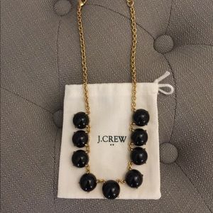J.Crew black bubble stone necklace