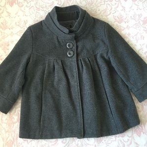 Made in Italy 100% Wool Cropped Coat