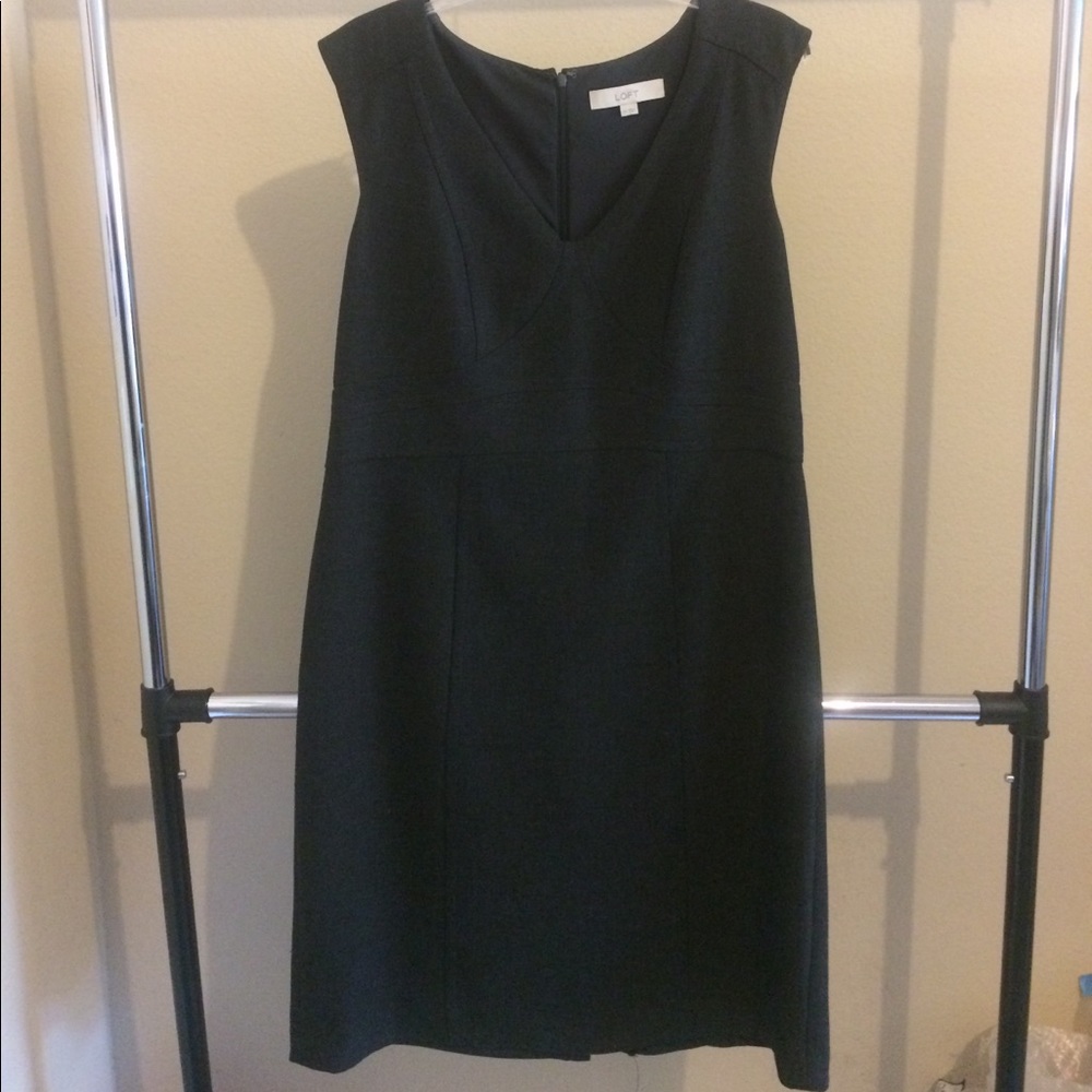 Loft Shift Dress-Gray