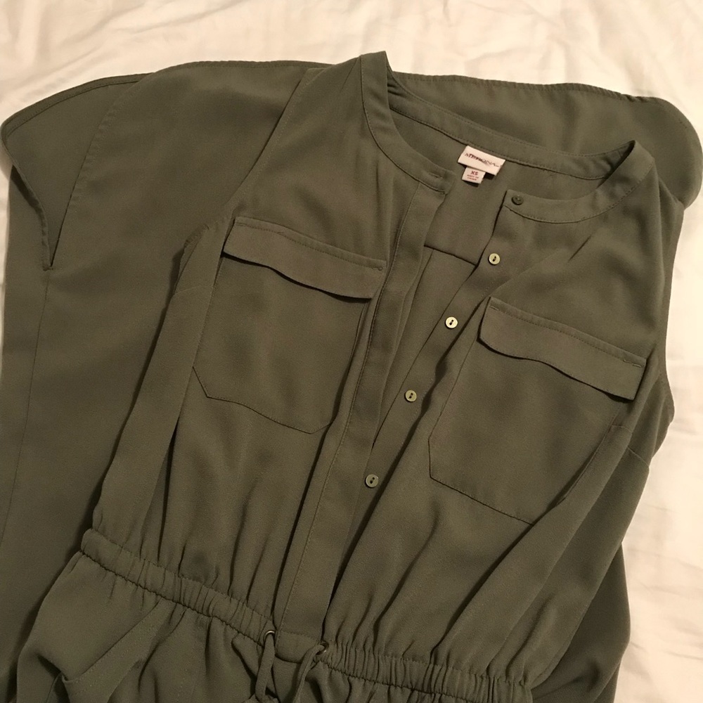 Merona brand hunter green midi dress