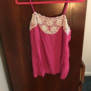 Pink boutique tank