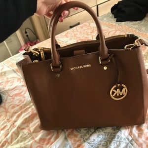 Cognac Michael Kors handbag