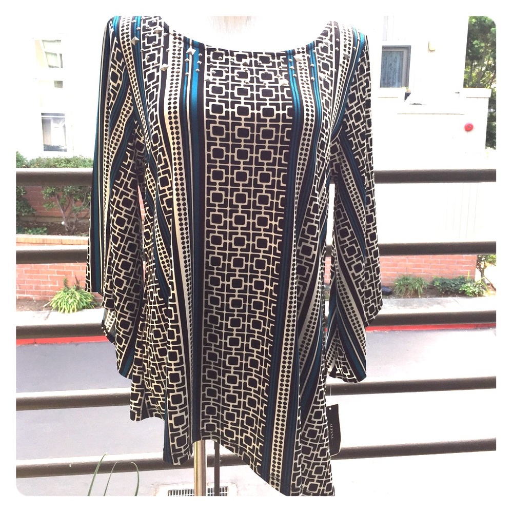 SOLD Alfani Women Geometric Pattern Top
