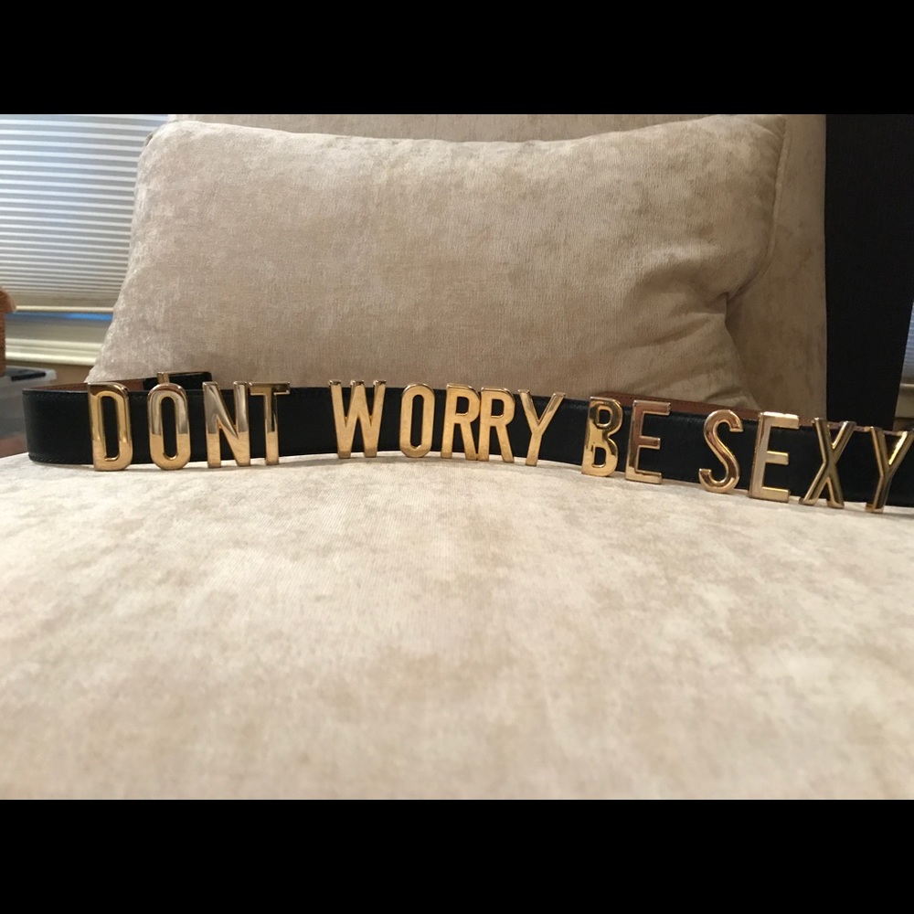Moschino Vintage Redwall Letter Belt