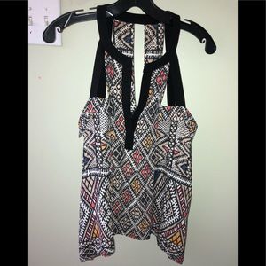 BCBG Printed Blouse